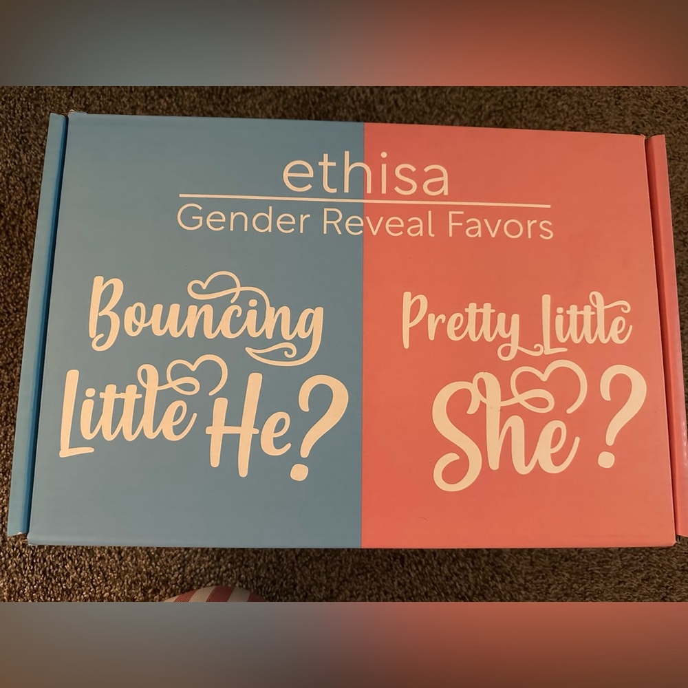 Ethisa Gender Reveal Favors Box